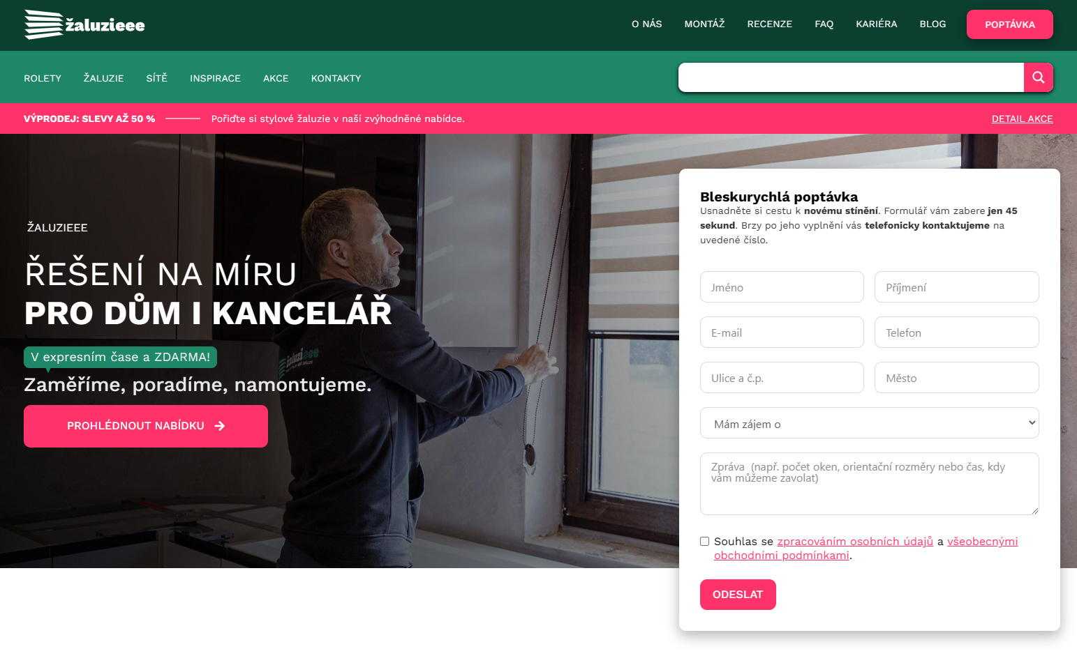 ŽALUZIE – Řešení na míru